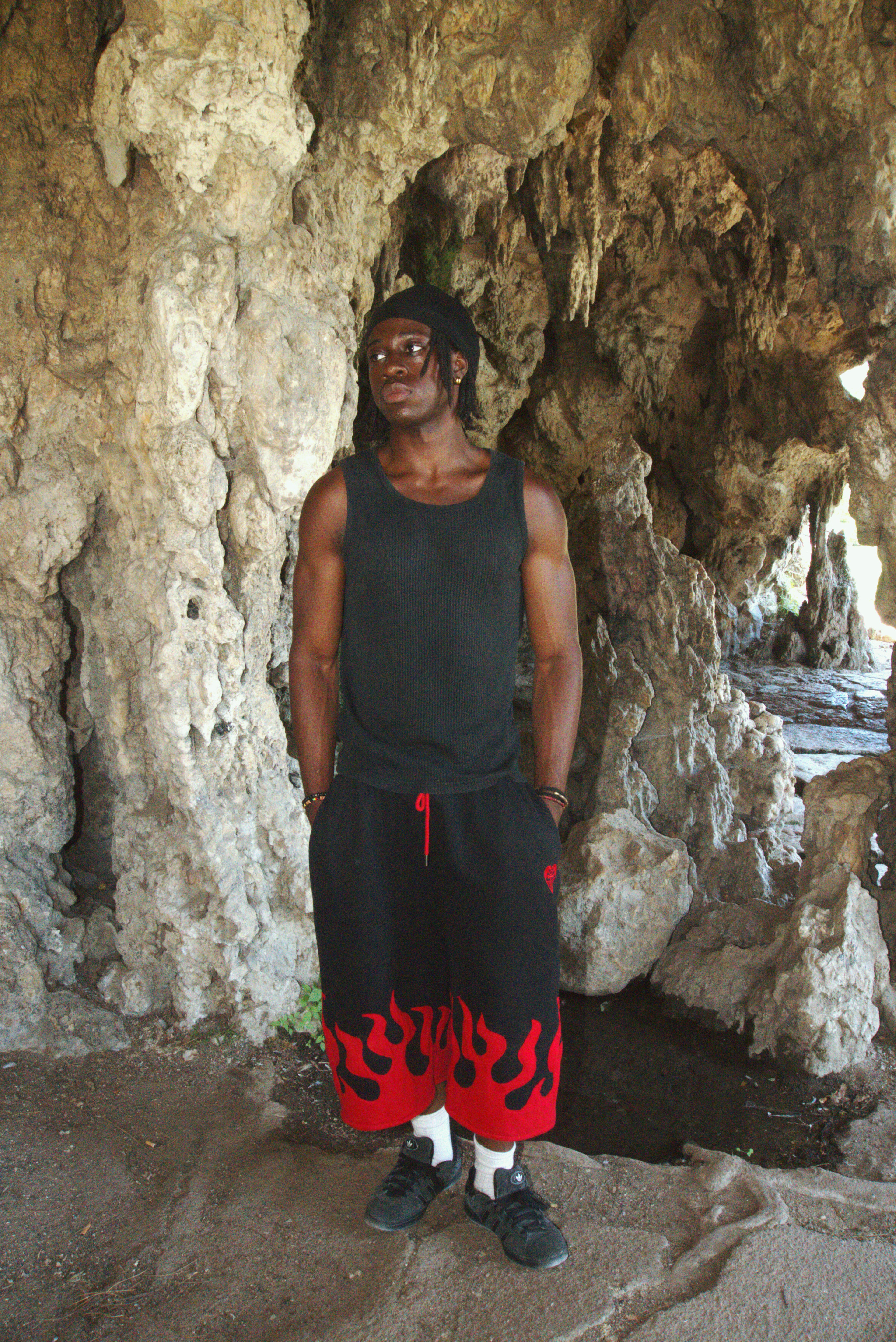 (HAND MADE) Bermuda shorts black