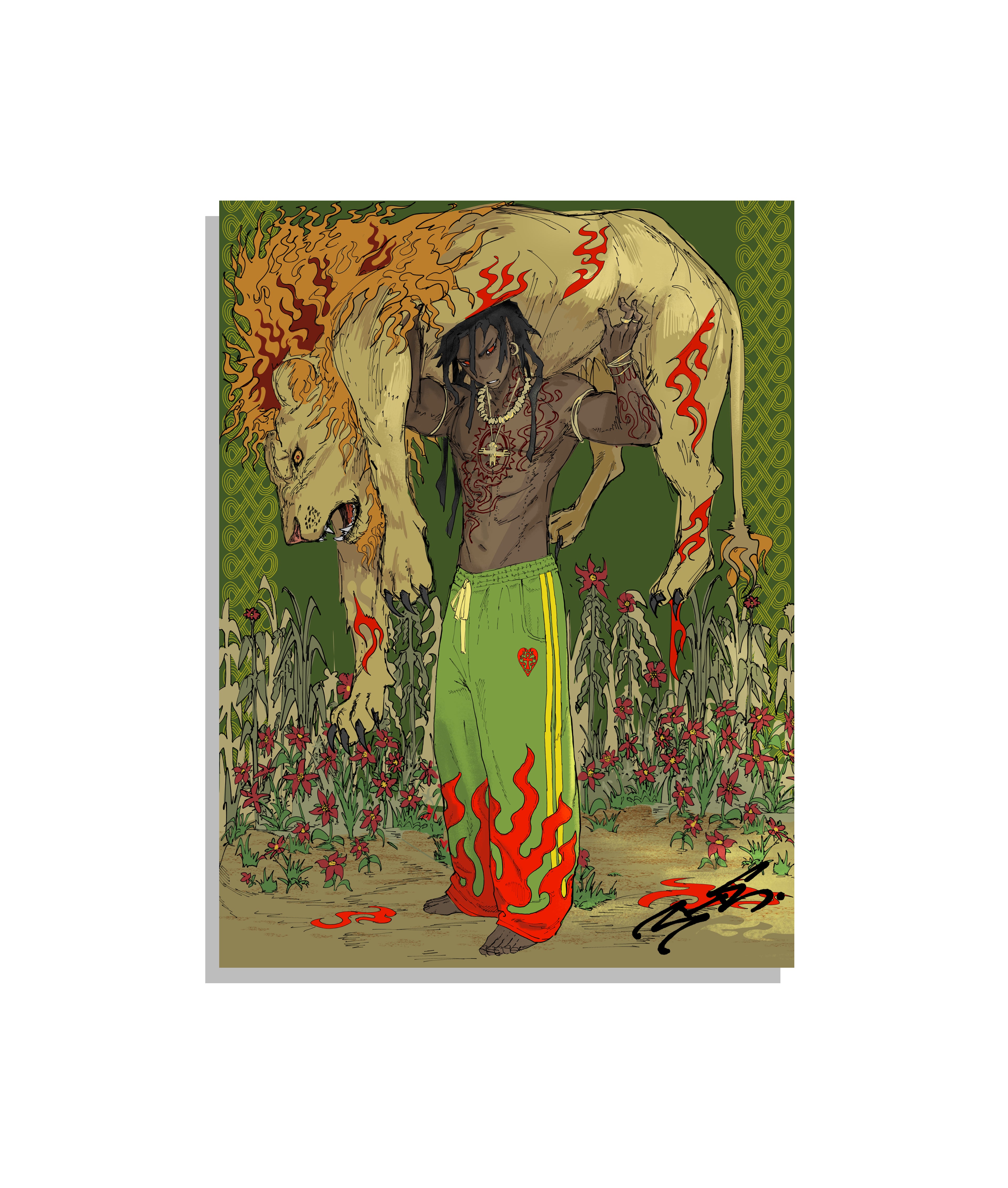 "Conquering The Lion" SIGNED PRINT